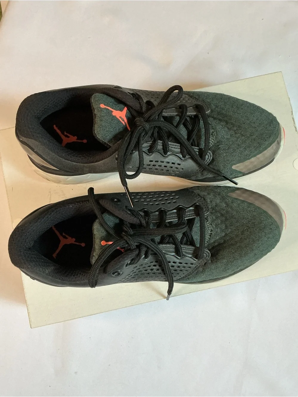 Jordan Men's Dark Green Flight Flex ST Trainers Sneakers with Coral Jumpman